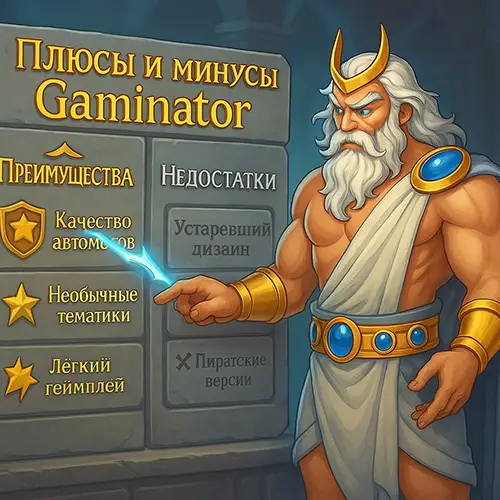 Преимущества и недостатки Gaminator